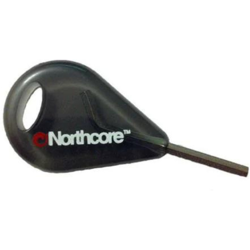2025 Northcore FCS Compatible Fin Key NH06 - Black / Silver